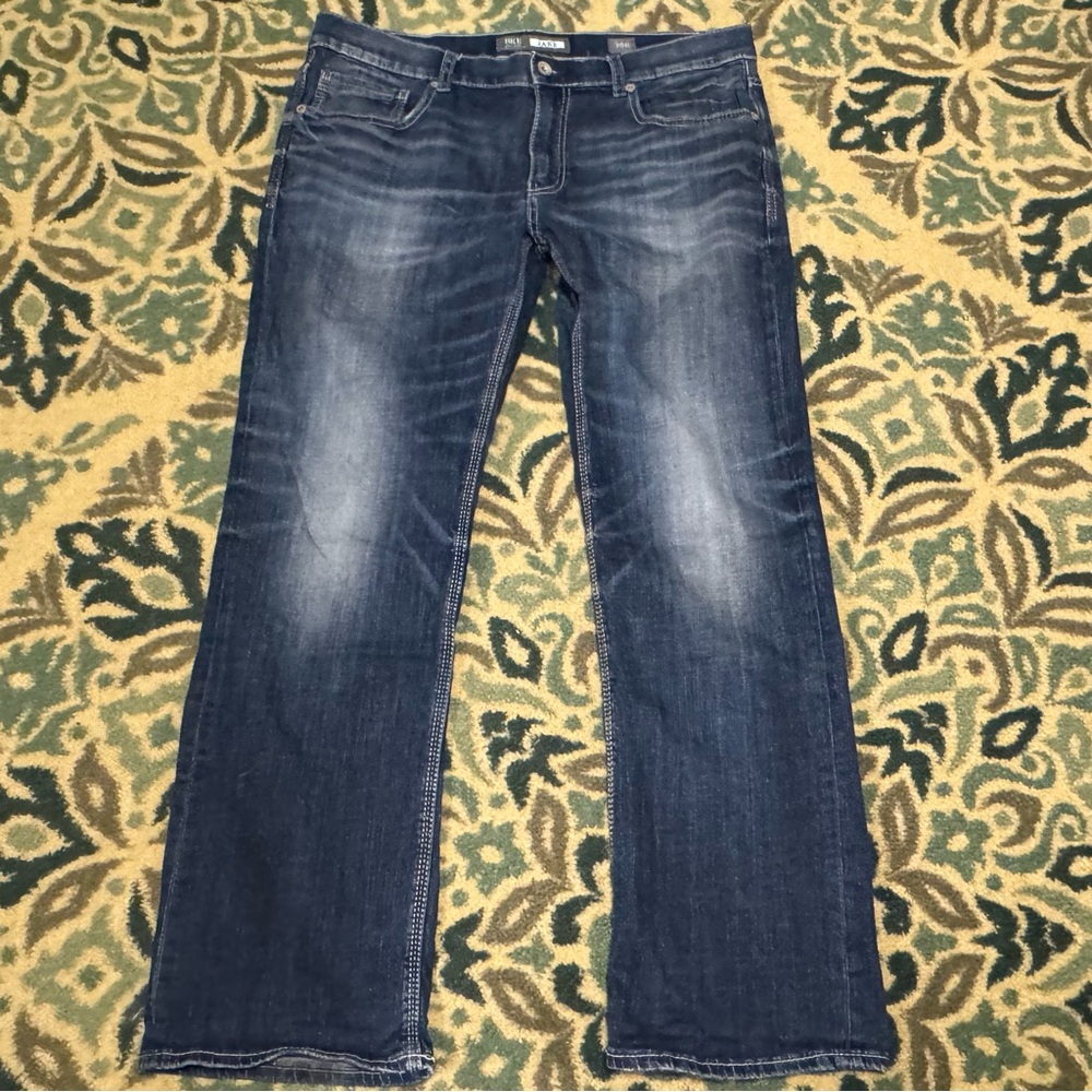 Men’s BKE Buckle Jake Boot Performance Dark Stretch Jeans 38R